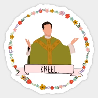 Minimalist Fleabag Hot Priest Sticker